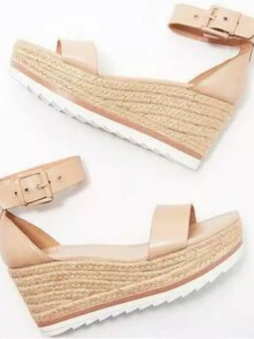 Marc Fisher Zako Leather Espadrille Sandals